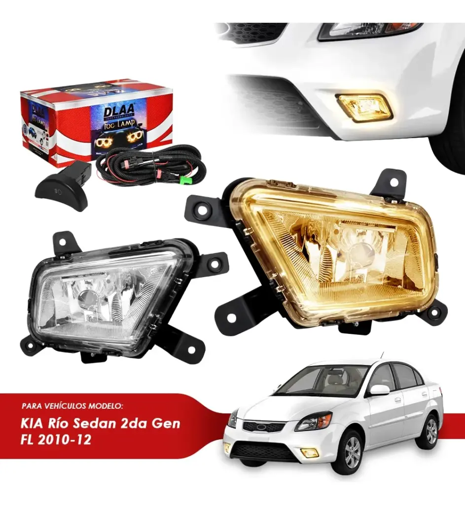 SET DE NEBLINEROS PARA KIA RÍO SEDÁN 2DA GENERACIÓN FL 2010-2012  – KA553