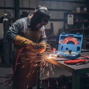 KIT DE OXICORTE MALETA AZUL C/GUANTES - ZWCK-16 BL