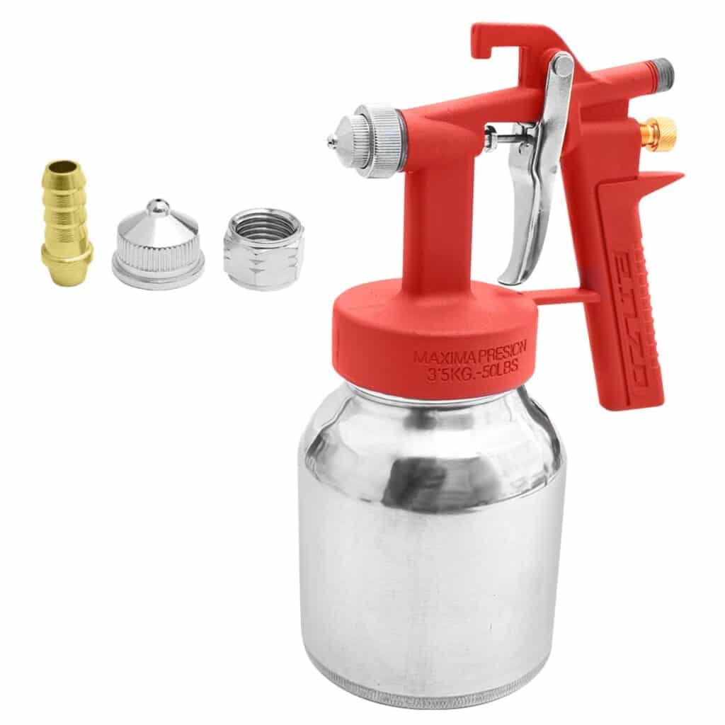 PISTOLA BAJA PRESIÓN 1L 1.2-2MM ROJA ENZO  – L472C1