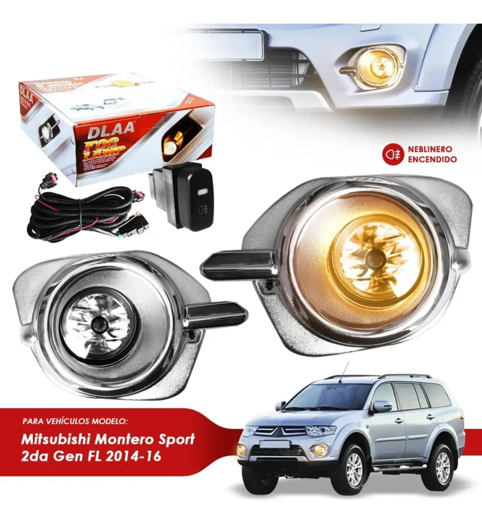 NEBLINERO SET COMPLETO MITSUBISHI MONTERO SPORT 2DA GENERACIÓN FL 2014-16 -MB732