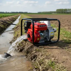 MOTOBOMBA GASOLINERA 3" 6.5HP 4.8KW 60M³/H 4TIEMPOS - WP30