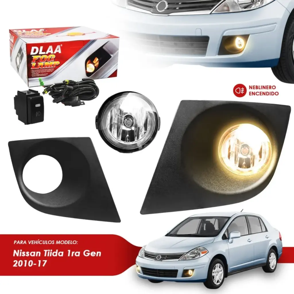 SET DE NEBLINEROS PARA NISSAN TIIDA 1RA GENERACIÓN 2010-2017 –  NS327