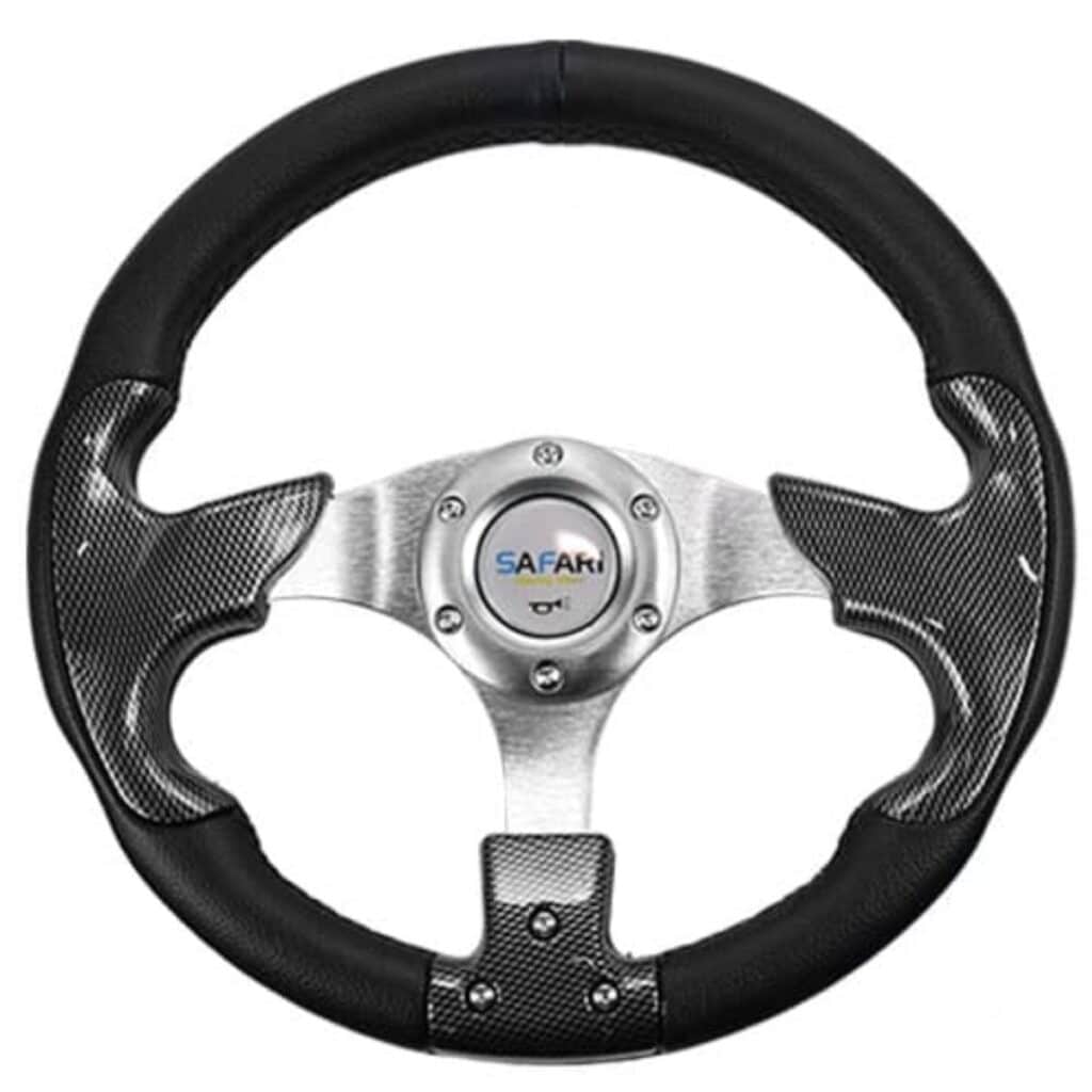 TIMÓN DEPORTIVO SAFARI  – RSW-4197 CB – PVC NEGRO