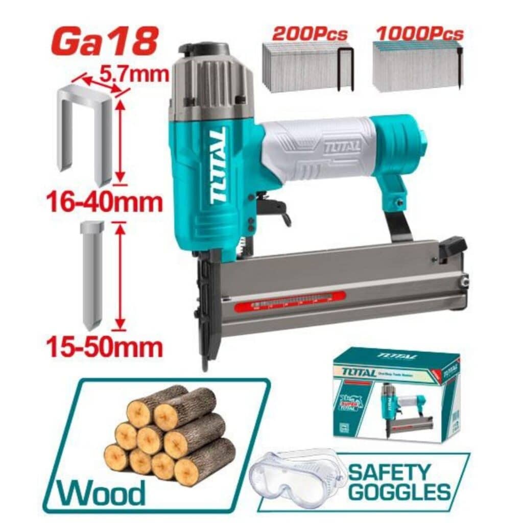 PISTOLA DE CLAVOS 2 EN 1 15-50 / 16-40 60-100PSI TOTAL – TAT81501