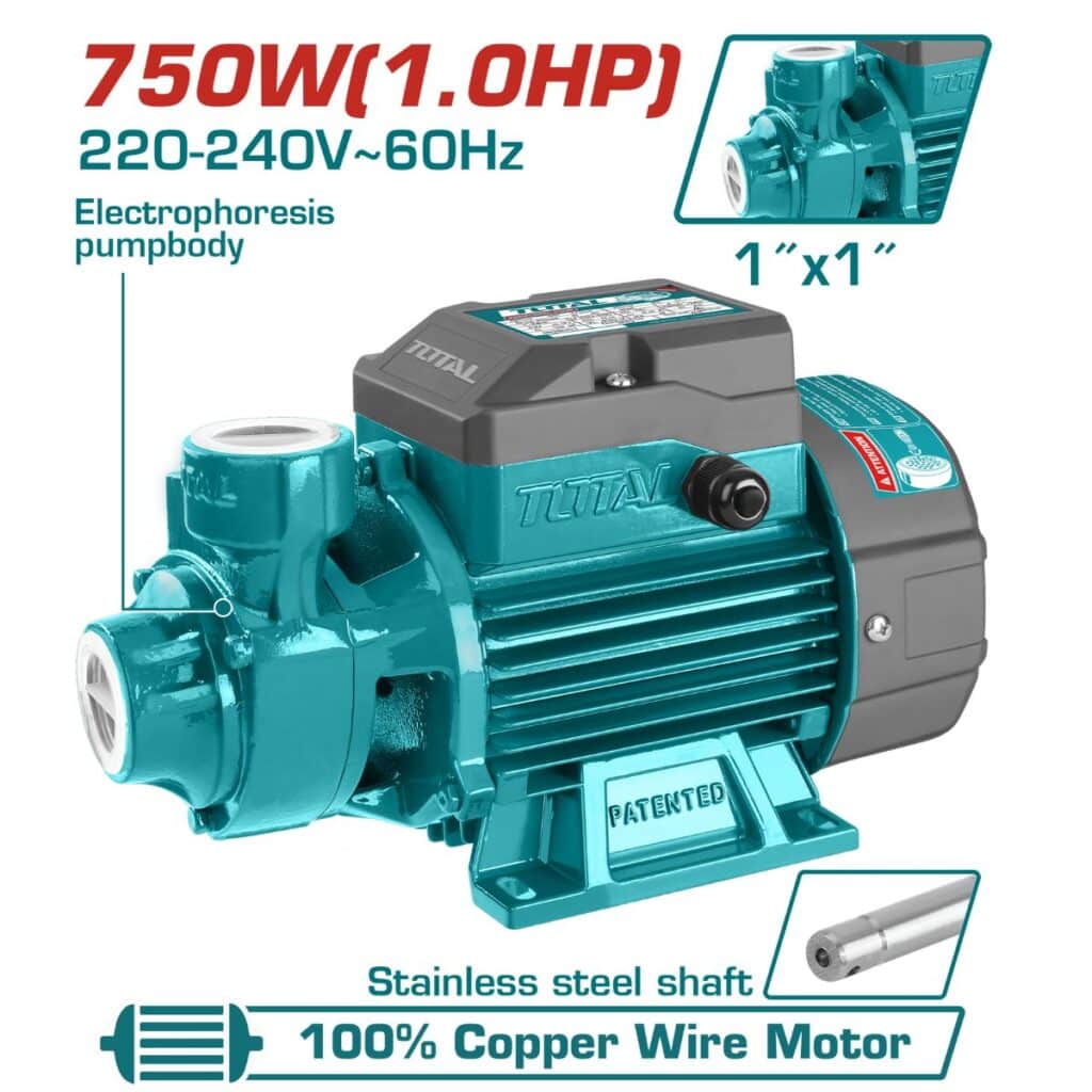BOMBA DE AGUA PERIFERICA 1HP 750W 220V 750W 52M – TWP17506-5