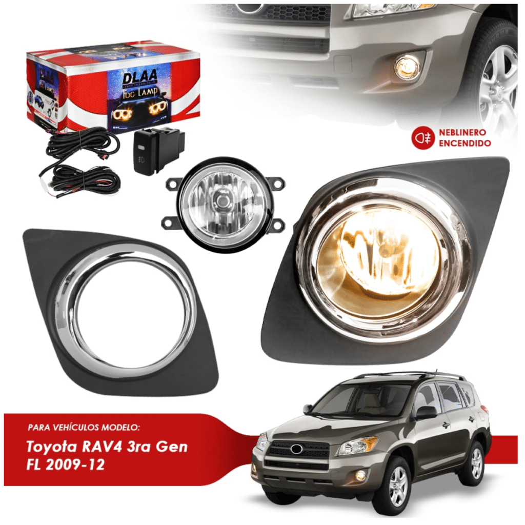 SET DE NEBLINEROS PARA TOYOTA RAV4 2009 – 2012   –  TY397