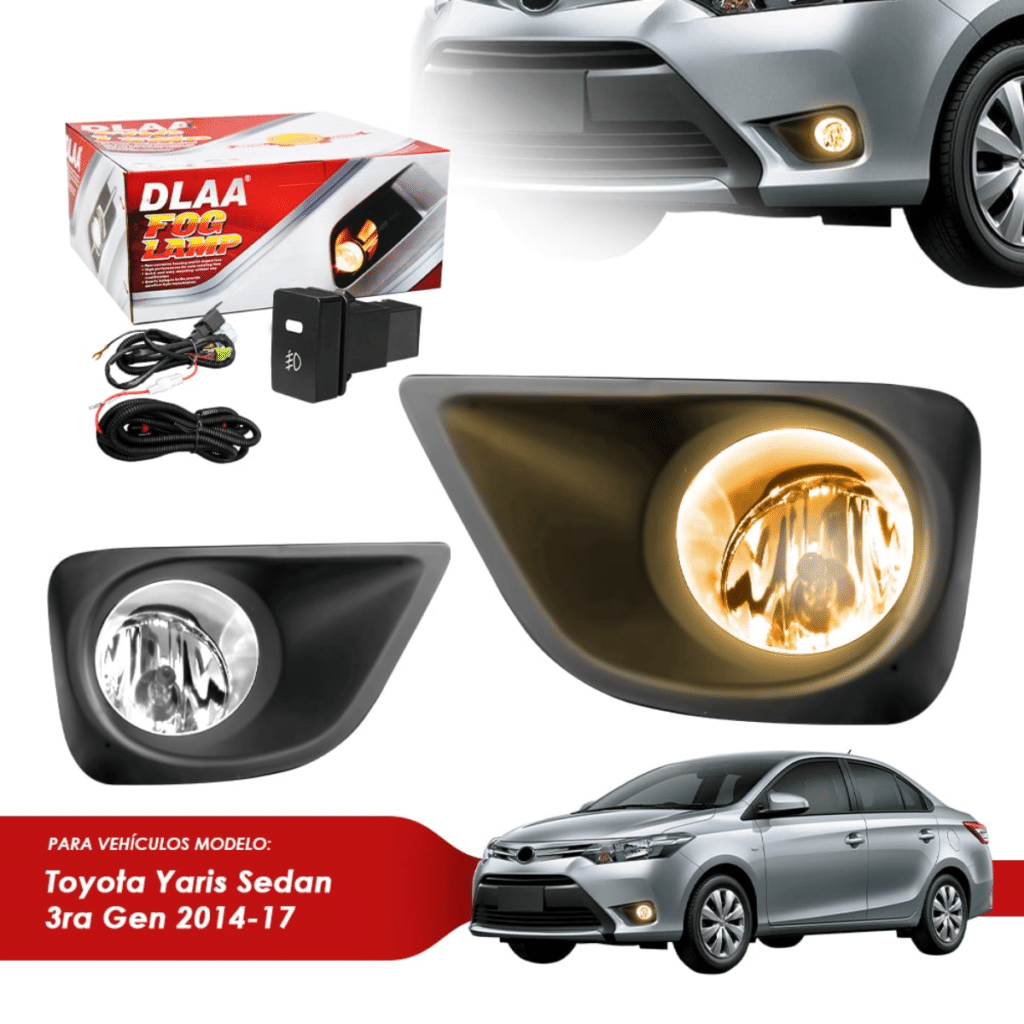 SET DE NEBLINEROS LED PARA TOYOTA YARIS SEDAN 2014 AL 2017  – TY606