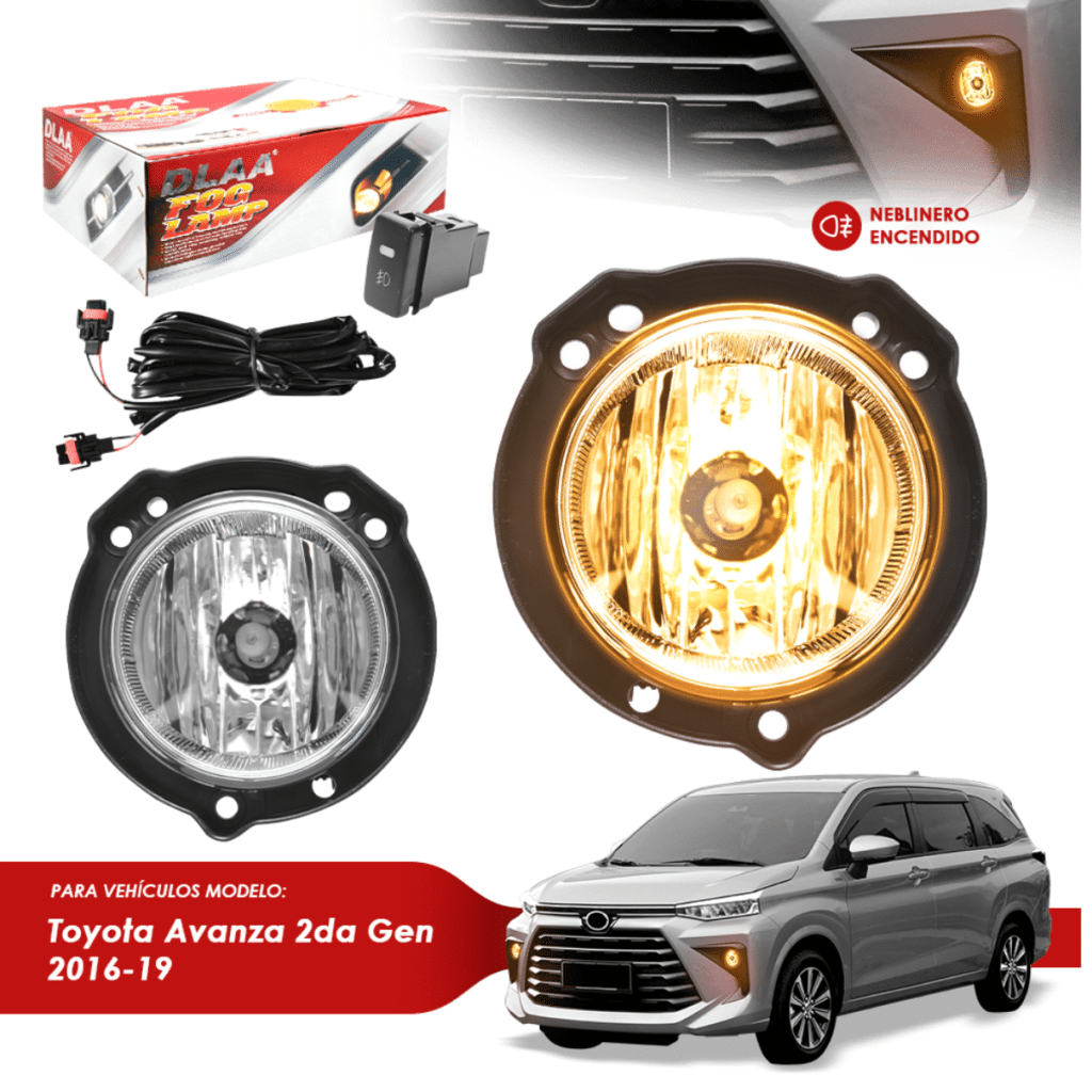 SET DE NEBLINEROS LED PARA TOYOTA AVANZA 2DA GENERACIÓN FL 2016-2019 – TY637