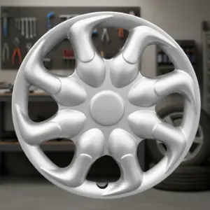 TAPAS DE RUEDA 8 PULGADAS  SILVER - V035-SS-08