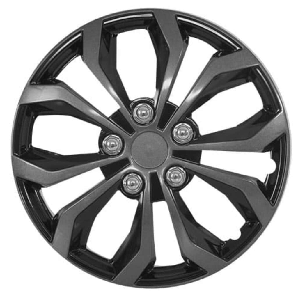 TAPAS DE AROS 13″  ESCARCHADO/NEGRO/CROMADO  – V138-GB-13