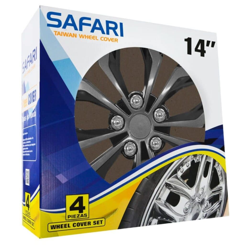 TAPAS DE AROS 14″ ESCARCHADO/CROMADO/NEGRO – V138-GB-13