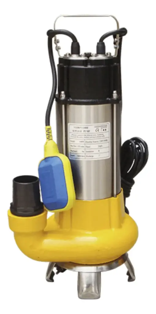 BOMBA DE AGUA SUMERGIBLE PARA AGUA RESIDUAL Y DRENAJE  2″ 1.0HP ALT.10M 3450RPM  220V 60HZ – V750F