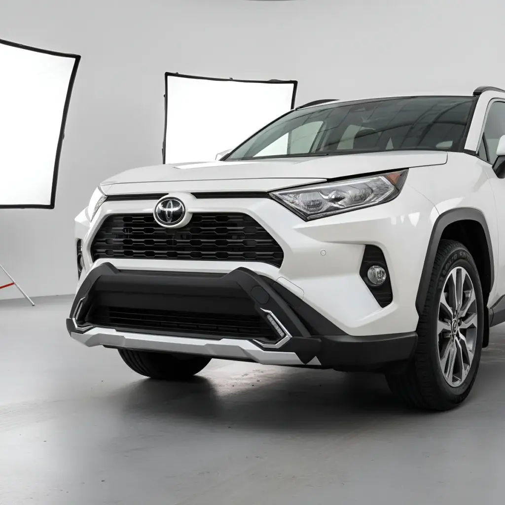 DEFENSA DELANTERA Y POSTERIOR CON LUZ PARA TOYOTA RAV4 2019+  -W55003DP