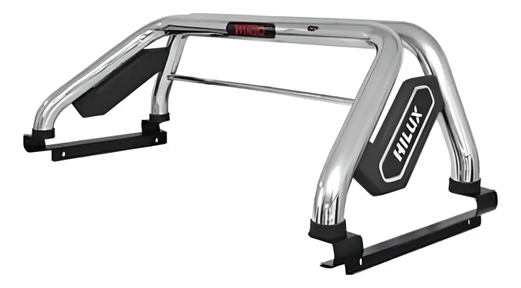 ANTIVUELCO LA DE ACERO CON LOGO LED PARA TOYOTA HILUX REVO 8VA GENERACIÓN 2016 EN ADELANTE  -W564LA