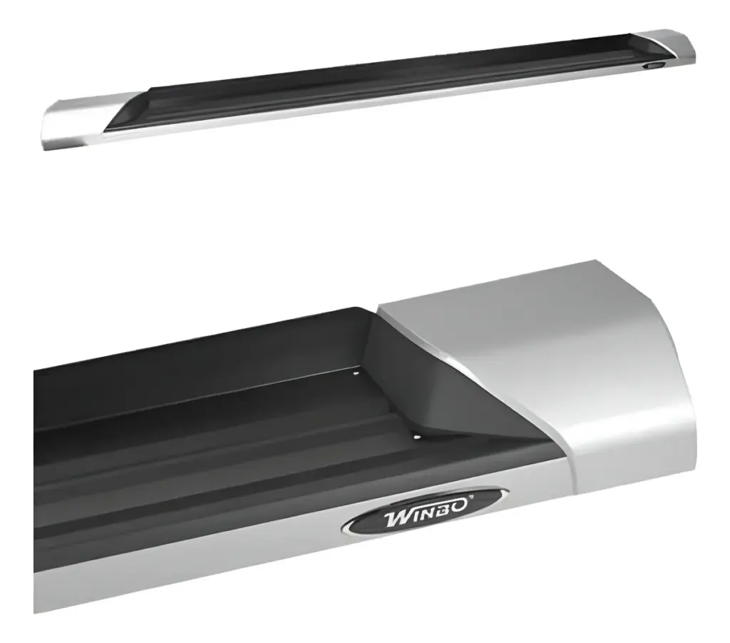 Estribo de aluminio Silver/Black para Tritón L200 5ta generación 2016-23 – W61201SL