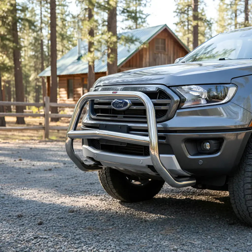 DEFENSA DELANTERA DE ACERO PARA FORD RANGER 2016+ – W750-25A  –