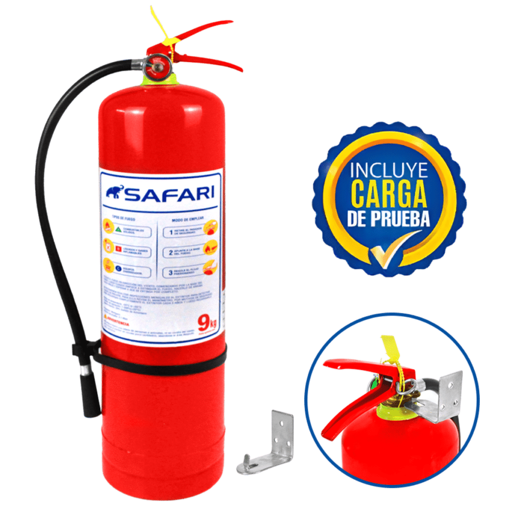 EXTINTOR SAFARI PQS 9KG -ZFE-09