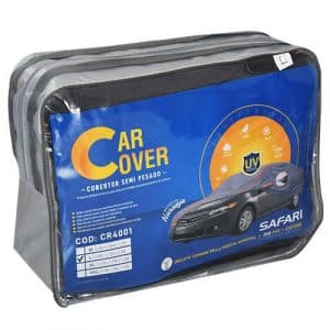 COBERTOR PARA AUTO SEMI-PESADO REFLECTIVO NARANJA BOLSILLO PARA ESPEJO Y CIERRE TALLA L 4.8M×1.7M×1.2m -CR4001L