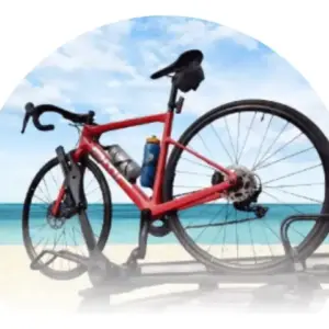 PORTABICICLETA DE TECHO ALUMINIO SEGURO PLEGABLE CAP. 15KG -SK-0906