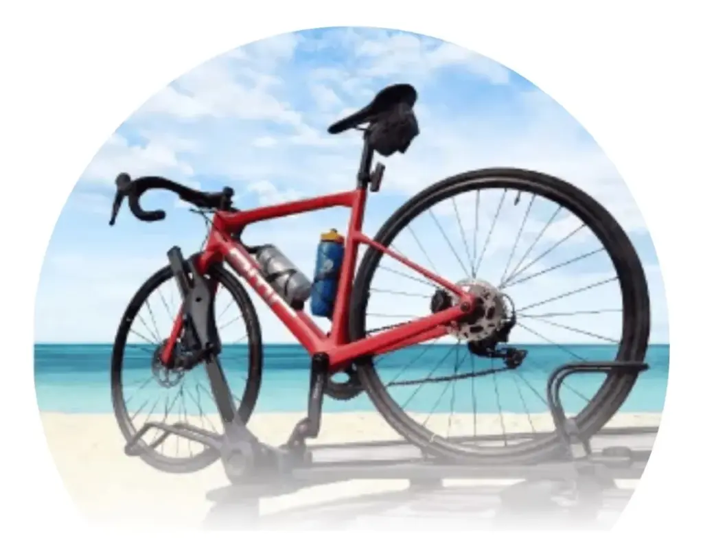 PORTABICICLETA DE TECHO ALUMINIO SEGURO PLEGABLE CAP. 15KG -SK-0906