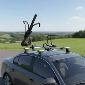 PORTABICICLETA DE TECHO ALUMINIO SEGURO PLEGABLE CAP. 15KG -SK-0906