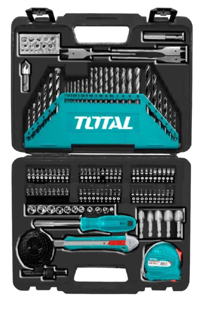 SET DE HERRAMIENTAS PUNTAS PARA DESARMADOR Y BROCAS 118 PIEZAS -THKTAC011182