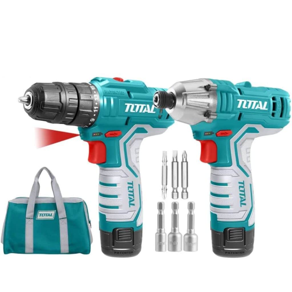 COMBO 2 EN 1 TALADRO + ATORNILLADOR PERCUTOR LI-ION S12   -TKLI1201