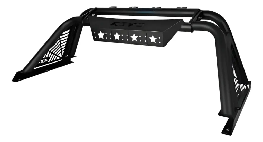 ANTIVUELCO DE HIERRO NEGRO CON NEBLINEROS LED OFF ROAD PARA HILUX REVO 2015  EN ADELANTE-E586191