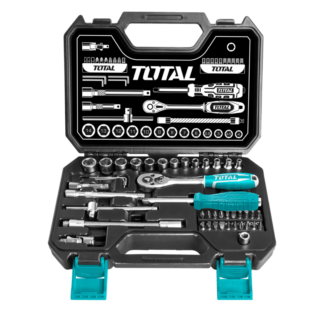 SET DE RATCHET 1/4 CON MALETIN 45PIEZAS – THT141451