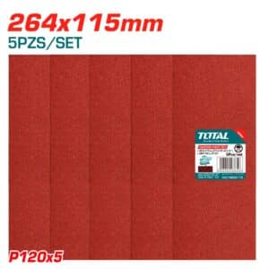 SET DE LIJASNTOTAL  264X115MM P120 5PCS/SET - TAC74926115