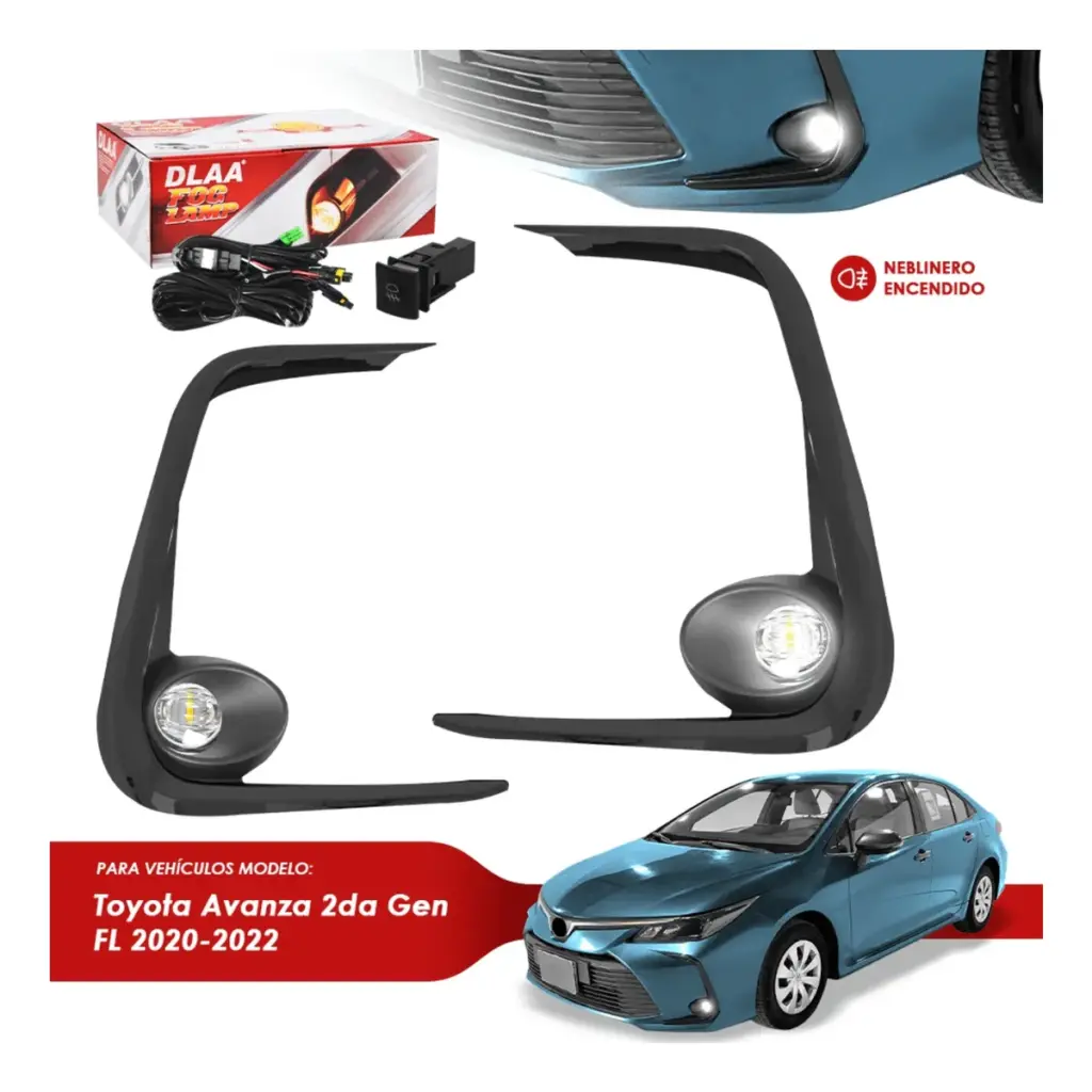 SET DE NEBLINEROS PARA COROLLA 2021-2022   -TY9377B-LED