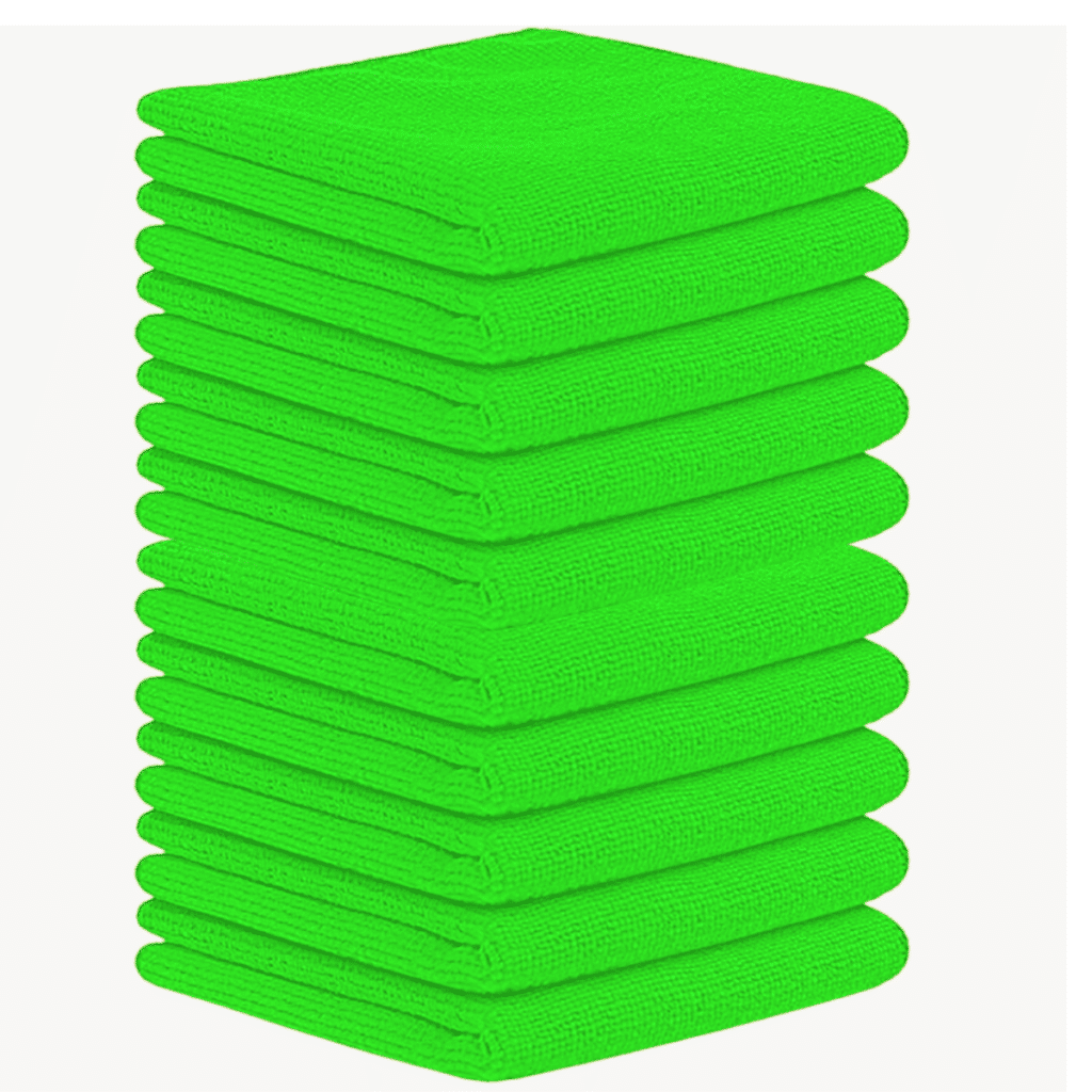 10 PAÑOS MICROFIBRA 75X45CM 280GSM VERDE – Y45004GR