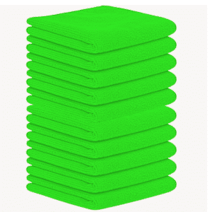 10 PAÑOS MICROFIBRA 75X45CM 280GSM VERDE - Y45004GR