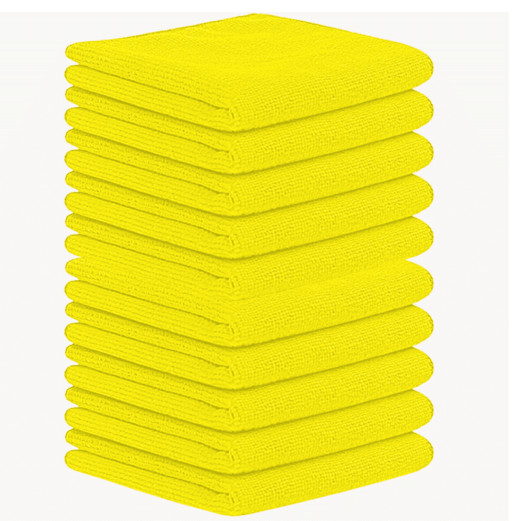 10 PAÑOS DE  MICROFIBRA 75X45CM 280GSM AMARILLO – Y45004YL