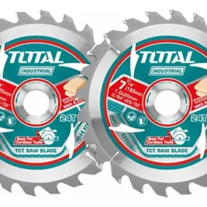 SET X2 DISCOS DE SIERRA TCT ULTRA DELGADO 185MM 7 1/4" 24T 2PCS/SET AR:20MM MADERA- TAC2331853