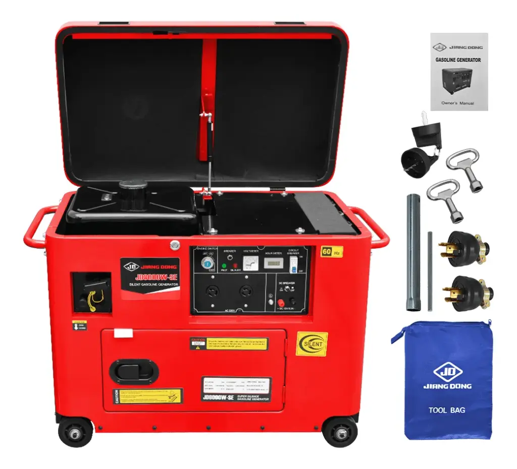 GENERADOR GASOLINERO 7.2KW MAX. 8.0KW 220V 60HZ 15.0HP – JD8000W-SE