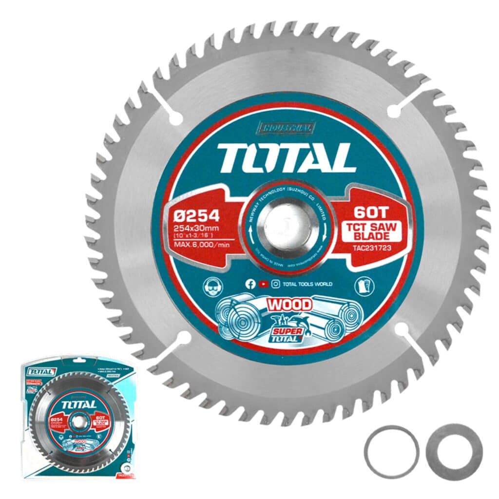 DISCO DE SIERRA TCT 10″ 254MM 60T MADERA – TAC231723