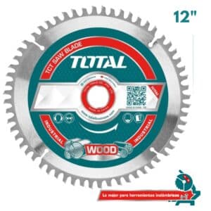 DISCO DE SIERRA 12" DENTADO TCT PARA MADERA 254MM  60T INDUSTRIAL TOTAL - TAC231923