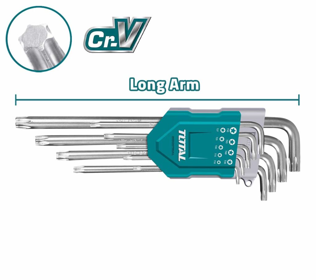 SET DE LLAVES TORX CR-V 9PCS BRAZO LARGO – THT106392