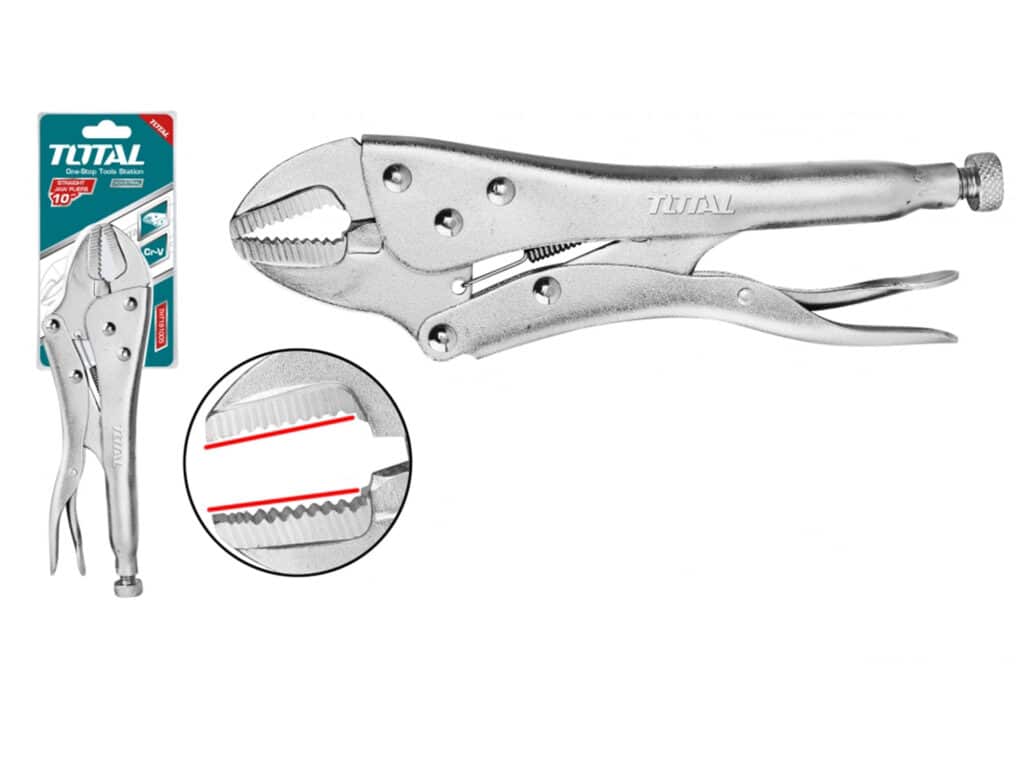 ALICATE DE PRESIÓN RECTO CR-V 10» NIQUELADO INDUSTRIAL  – THT191005