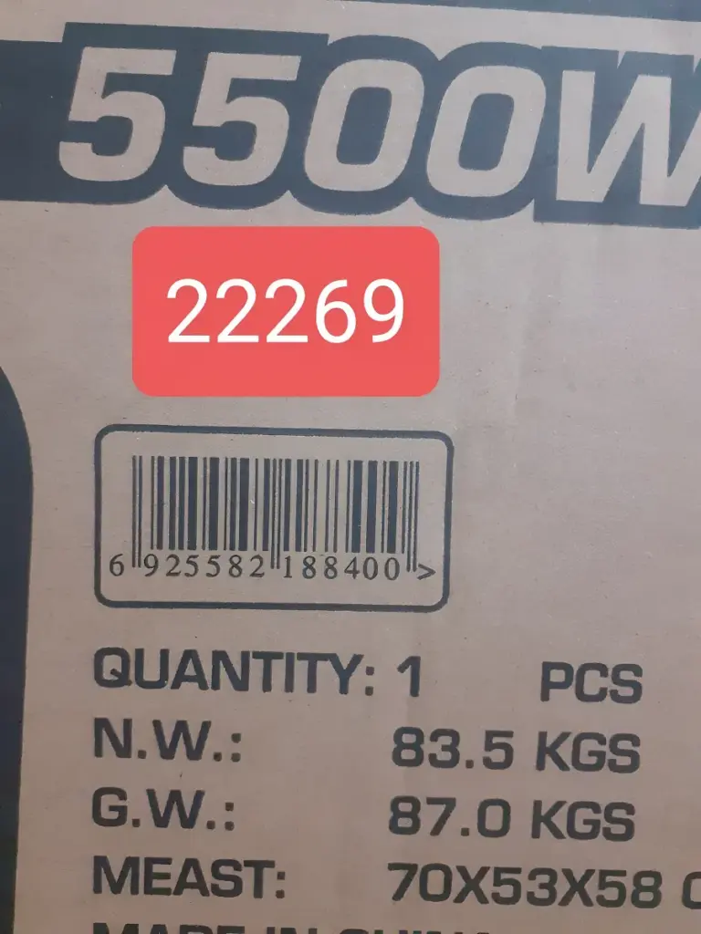 GENERADOR GASOLINERO 5.5KW 60Hz 220V -TP155001-5