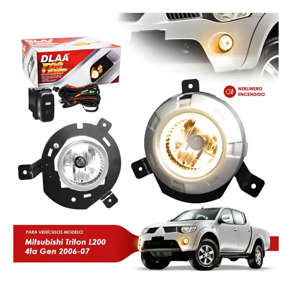 SET DE NEBLINEROS LED PARA MITSUBISHI TRITÓN 4TA GENERACIÓN L200 2006-2007 – MB539B