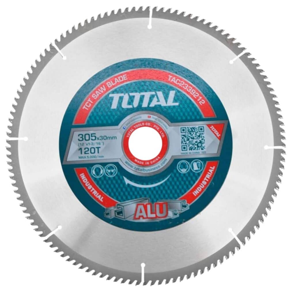 HOJA DE SIERRA TCT PARA ALUMINIO 12″ 350MM 120T TOTAL – TAC2339212