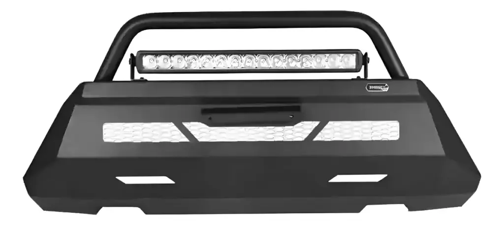 DEFENSA C CON BARRA LED NEGRO PARA TOYOTA HILUX REVO 8VA GENERACIÓN FL 2021-ON – W56DJ1