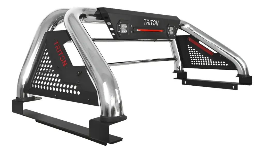 ANTIVUELCO ACERO LUZ DE FRENO + 2XLED18W MT TRITON QUINTA GENERACIÓN 2016 EN ADELANTE – D37505