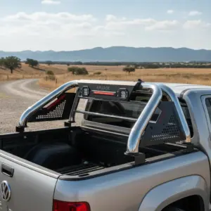 ANTIVUELCO ACERO LUZ DE FRENO + 2XLED18W VW AMAROK 1RA GENERACIÓN 2011 AL 2024 - D37508