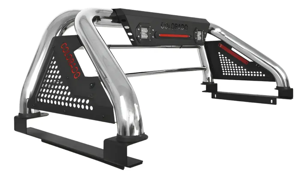 ANTIVUELCO ACERO LUZ DE FRENO + 2XLED18W CV COLORADO 3RA GENERACIÓN  2021 EN ADELANTE –  D37509