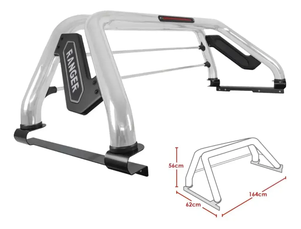 ANTIVUELCO DE ACERO Z SAFARI PF-Z75 PARA RANGER 3RA GENERACION 2017-2022 –  PF-Z75