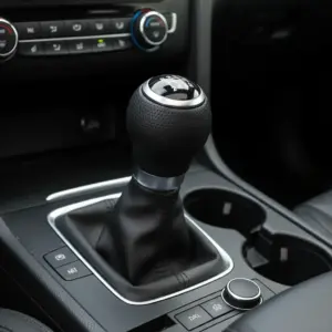 PERILLA DE PALANCA CUERO NEGRO/ALM SAFARI - F25170