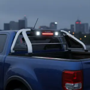 ANTIVUELCO ACERO LUZ DE FRENO + 2XLED18W FORD RANGER 4TA GENERACIÓN 2023 EN ADELANTE - D37507